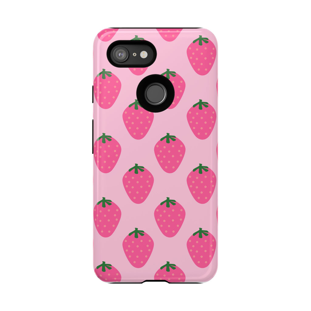 Pink Strawberry Phone Case