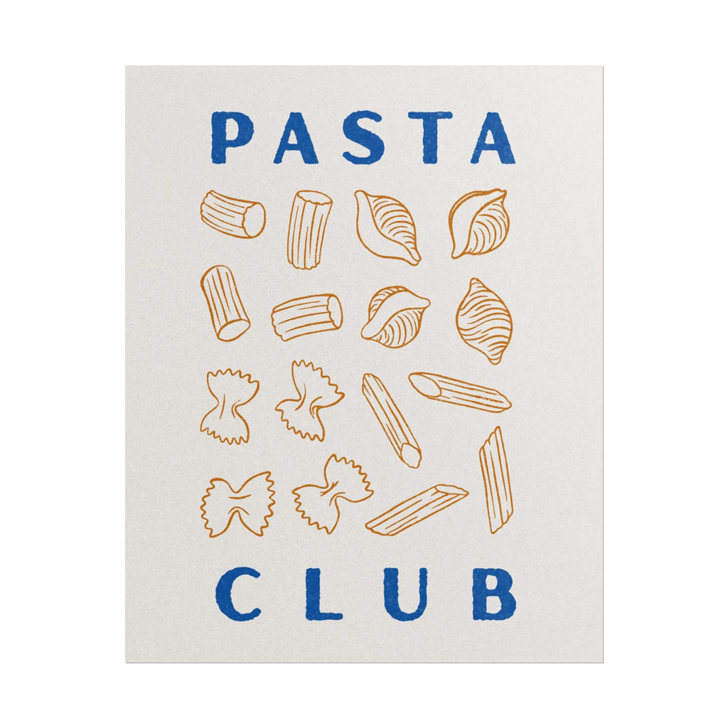 Pasta Club Rolled Poster