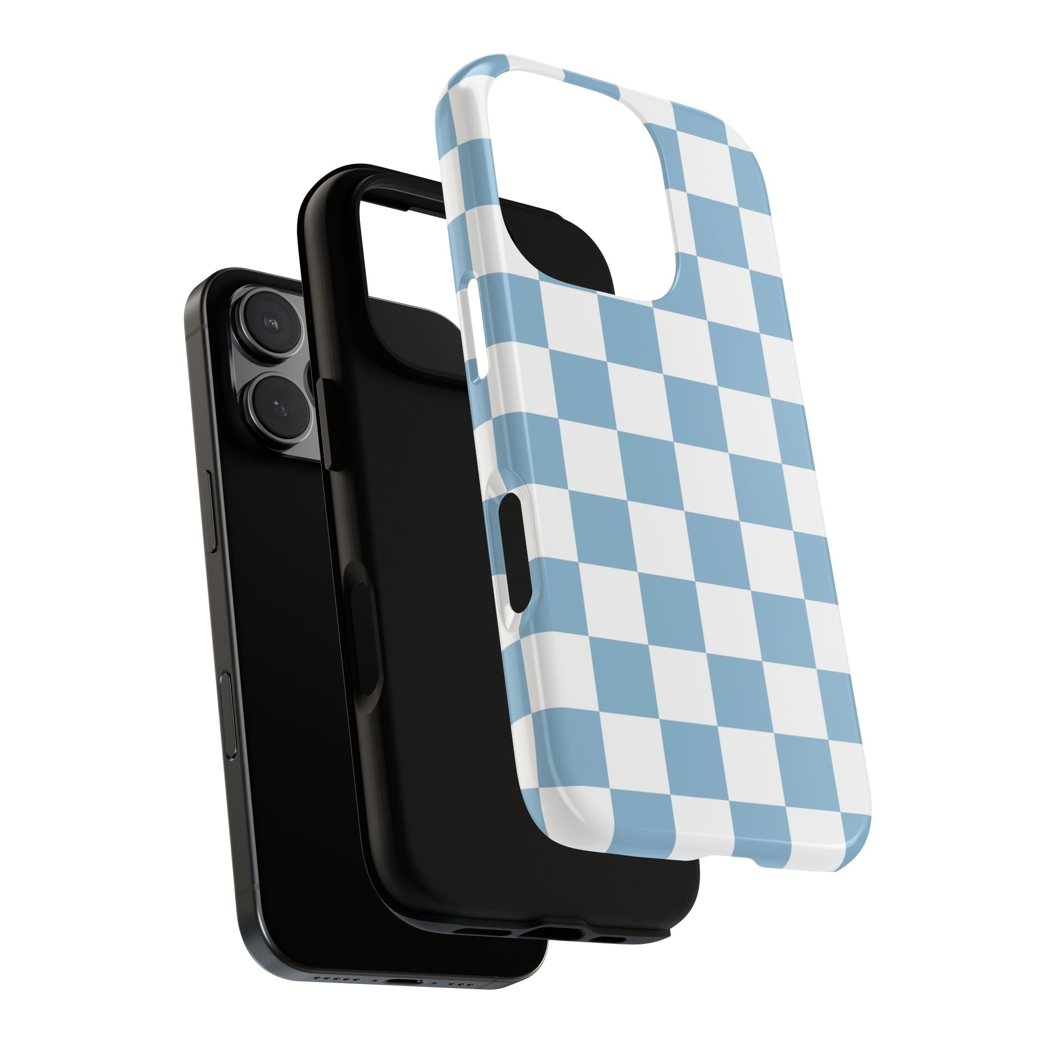 Blue Checkerboard Tough Phone Case