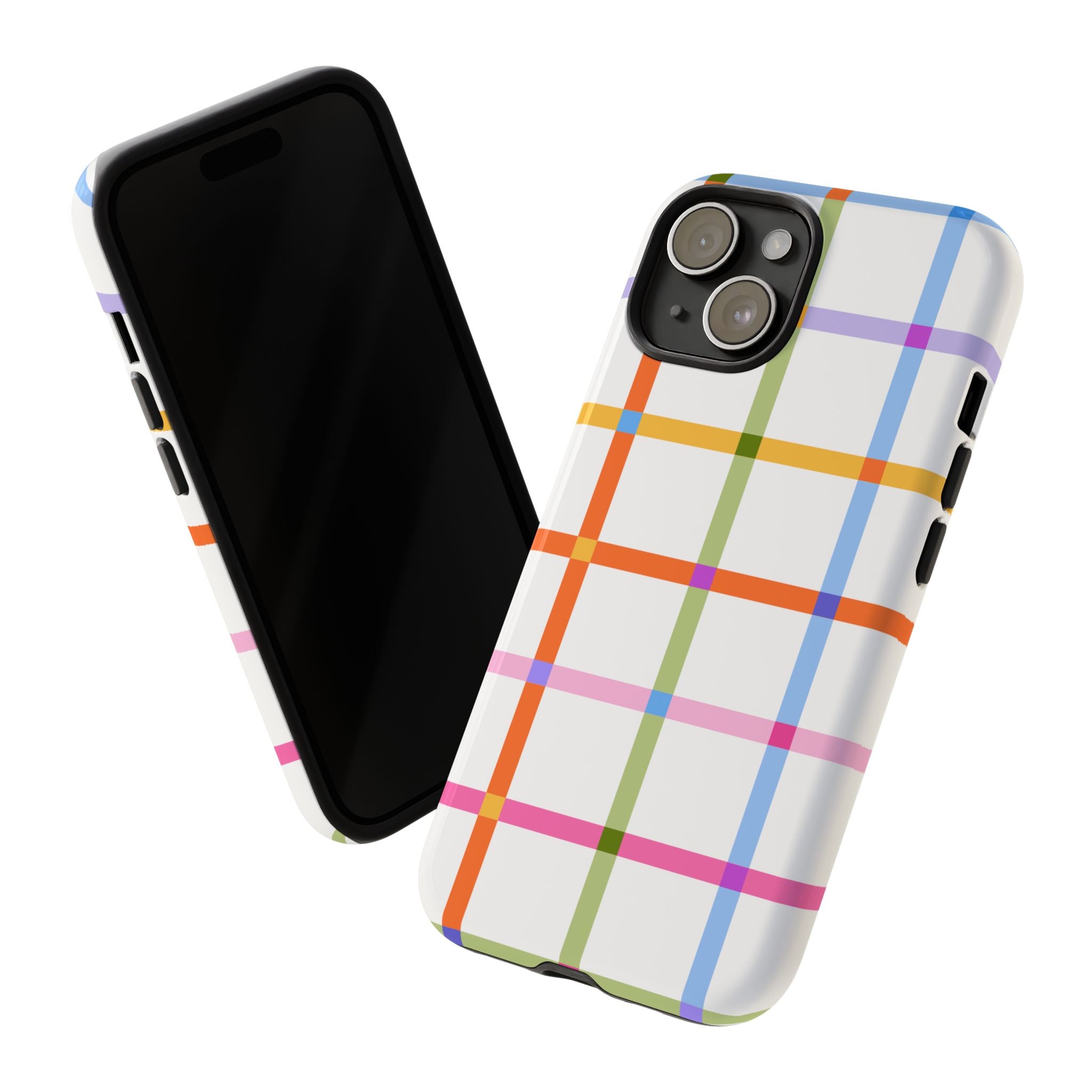 Colorful Plaid Tough Phone Case