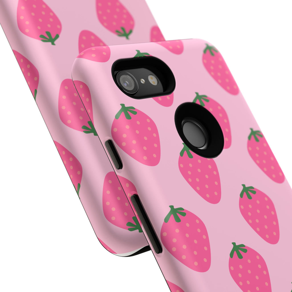 Pink Strawberry Phone Case