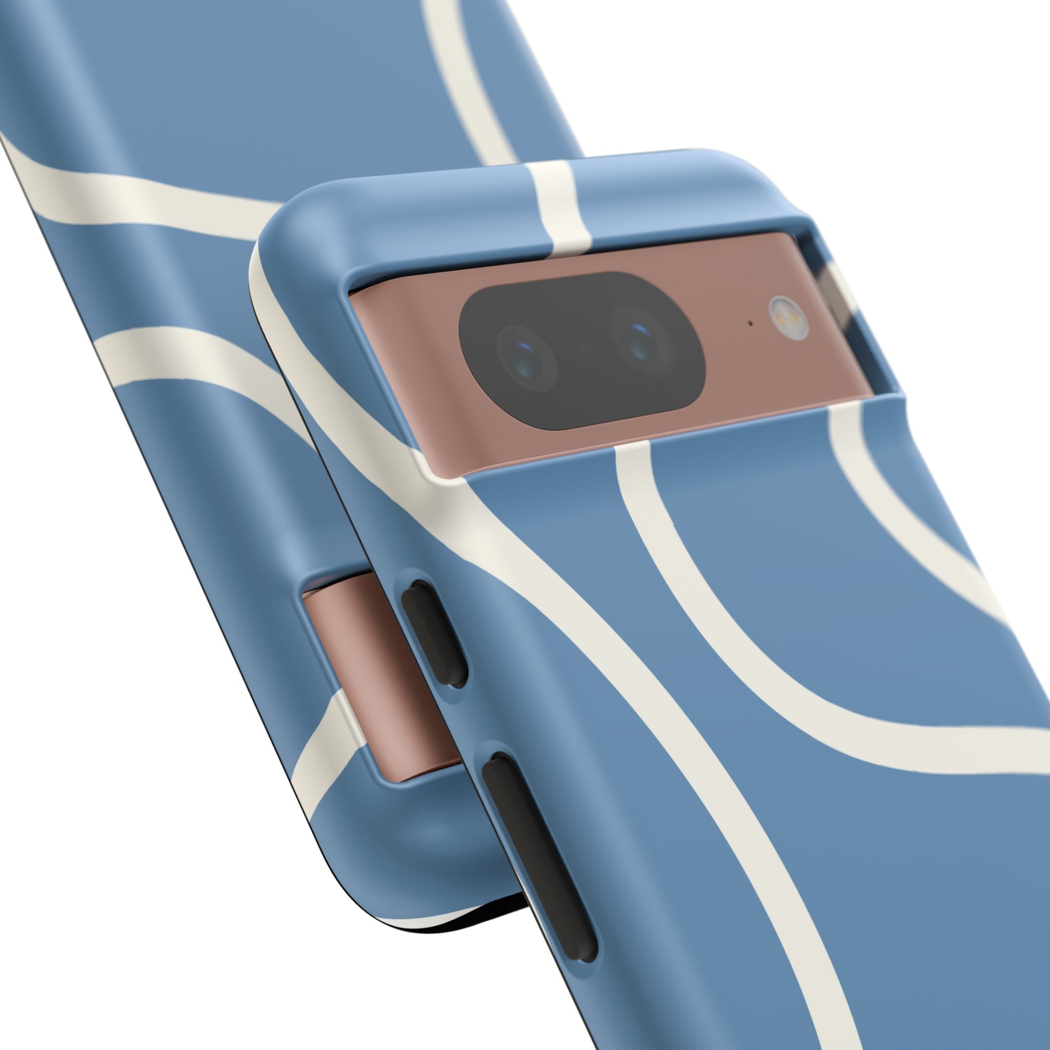 Blue Wavy Abstract Phone Case