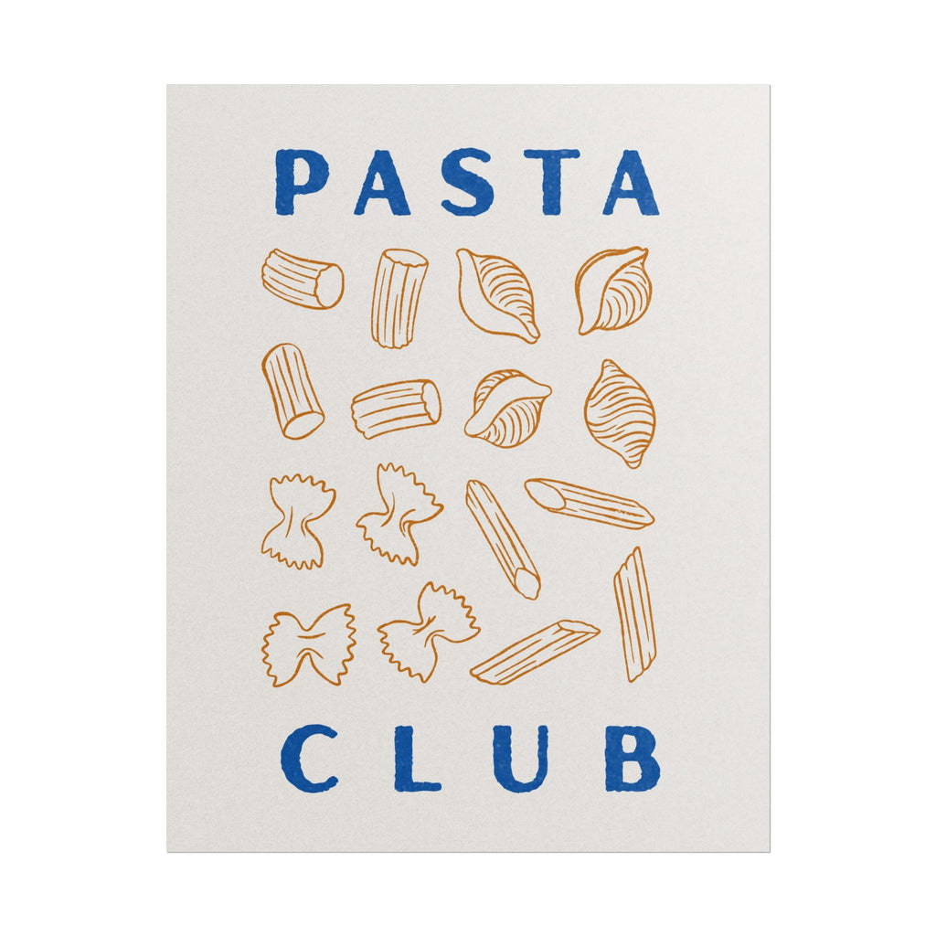 Pasta Club Rolled Poster