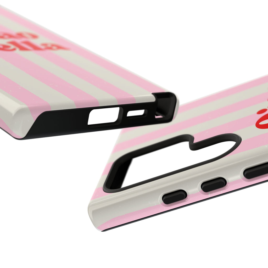 Pink Stripe Ciao Bella Phone Case