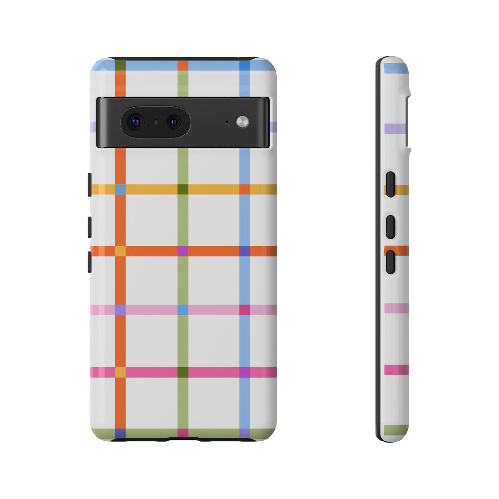 Colorful Plaid Tough Phone Case
