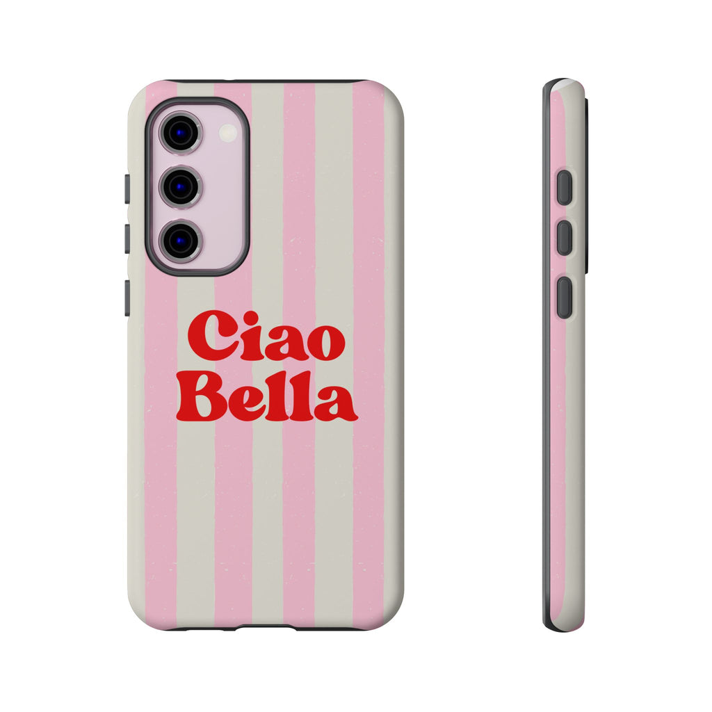 Pink Stripe Ciao Bella Phone Case