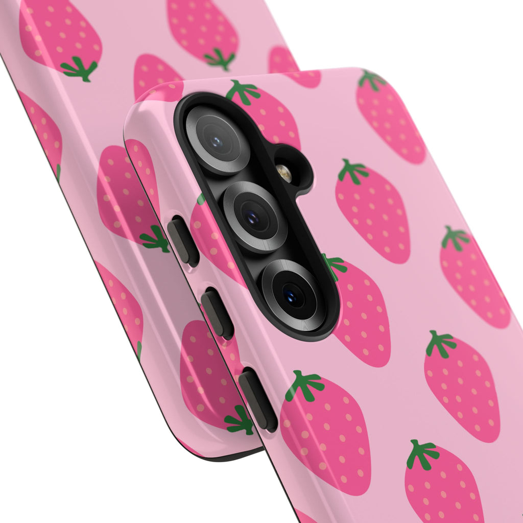Pink Strawberry Phone Case