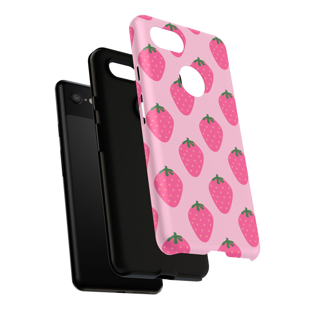Pink Strawberry Phone Case