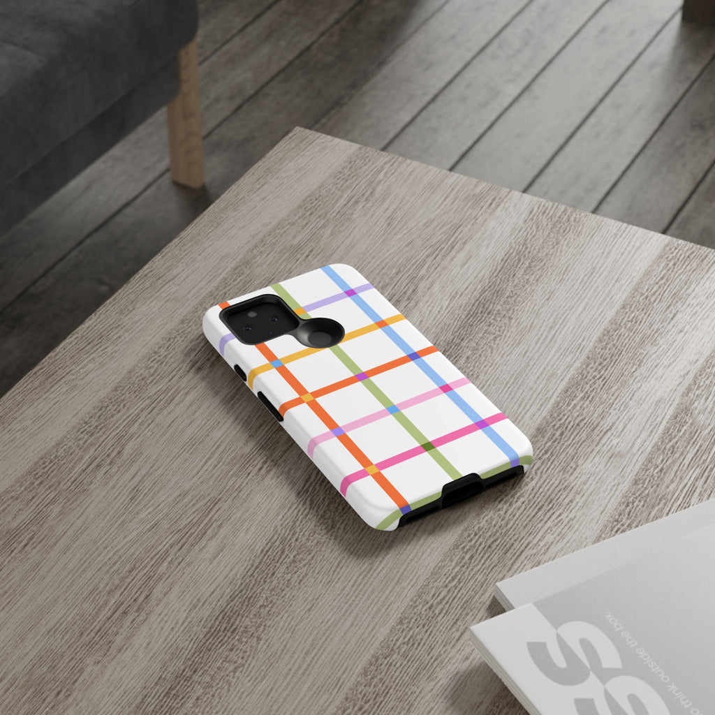 Colorful Plaid Tough Phone Case
