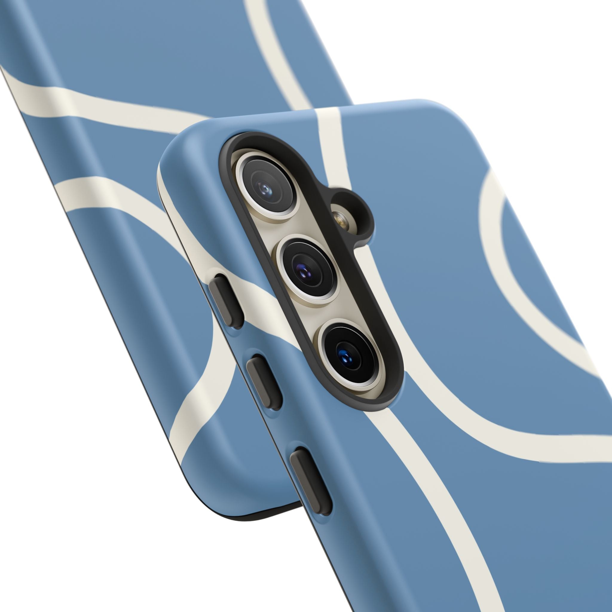 Blue Wavy Abstract Phone Case