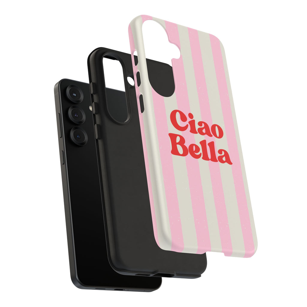 Pink Stripe Ciao Bella Phone Case