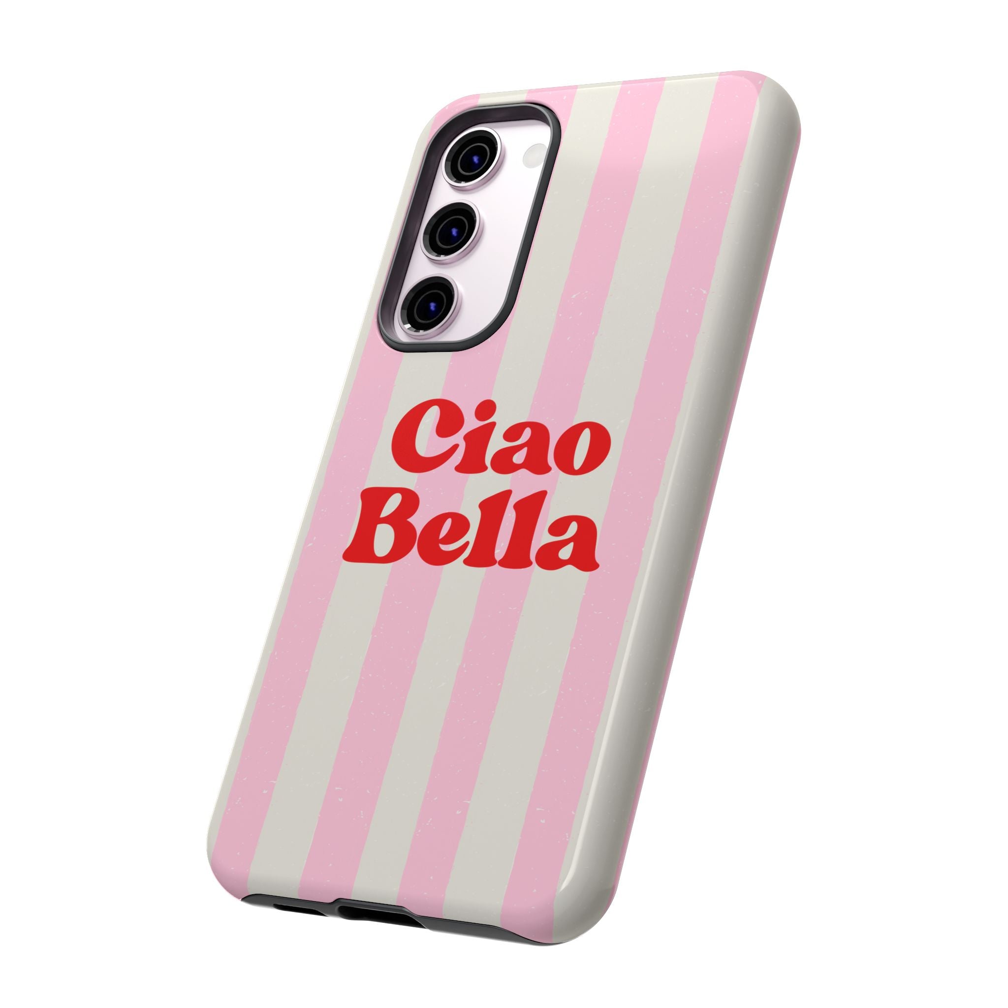 Pink Stripe Ciao Bella Phone Case