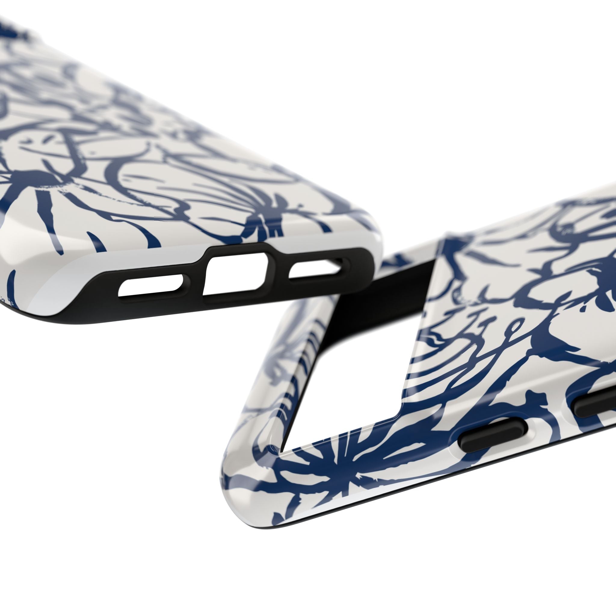 Navy Floral Phone Case