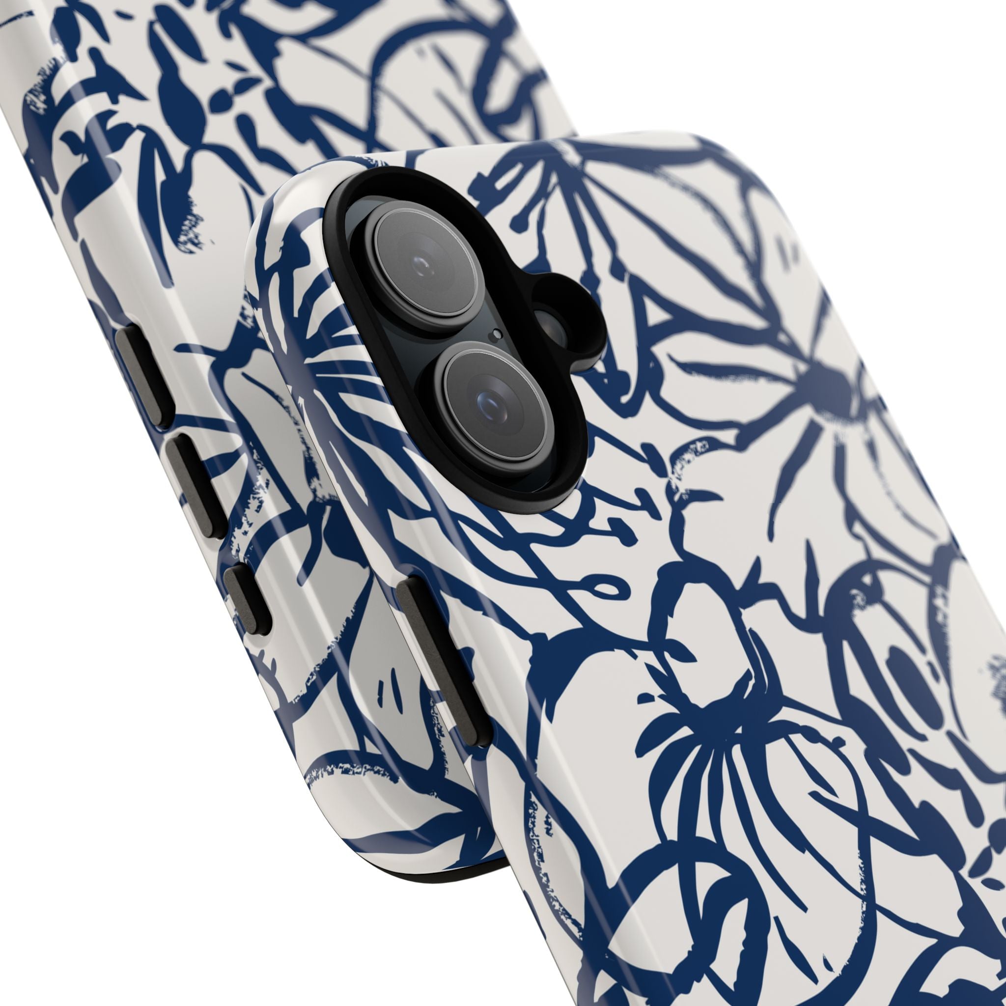 Navy Floral Phone Case