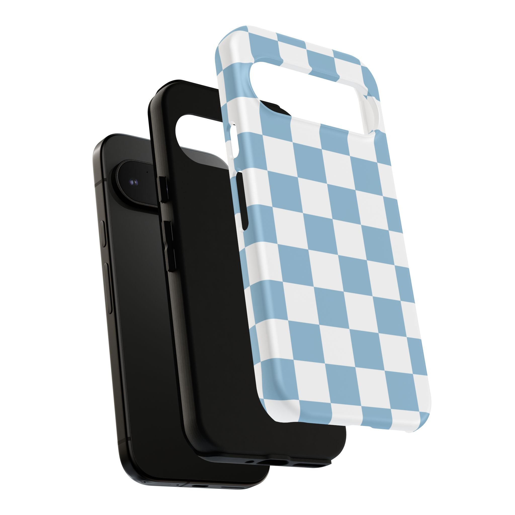 Blue Checkerboard Tough Phone Case