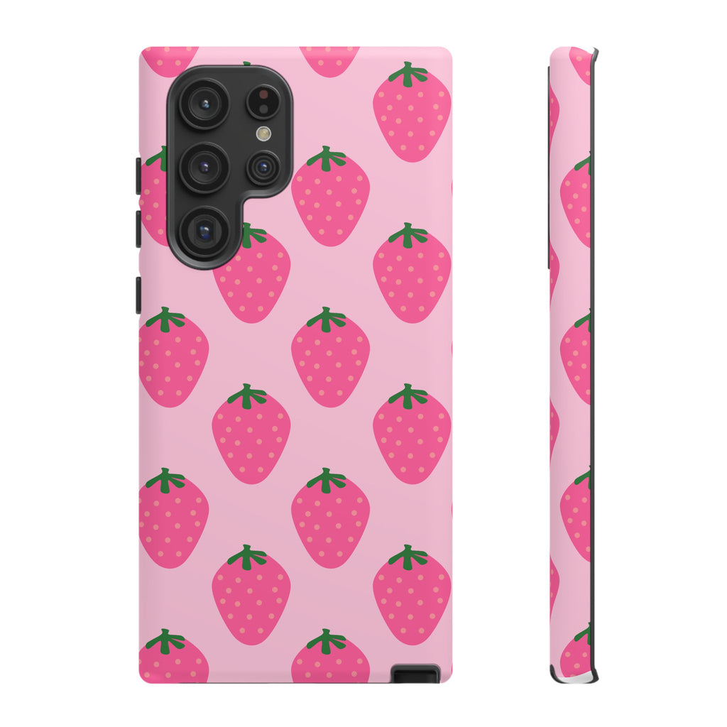 Pink Strawberry Phone Case
