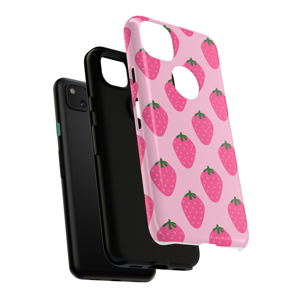 Pink Strawberry Phone Case