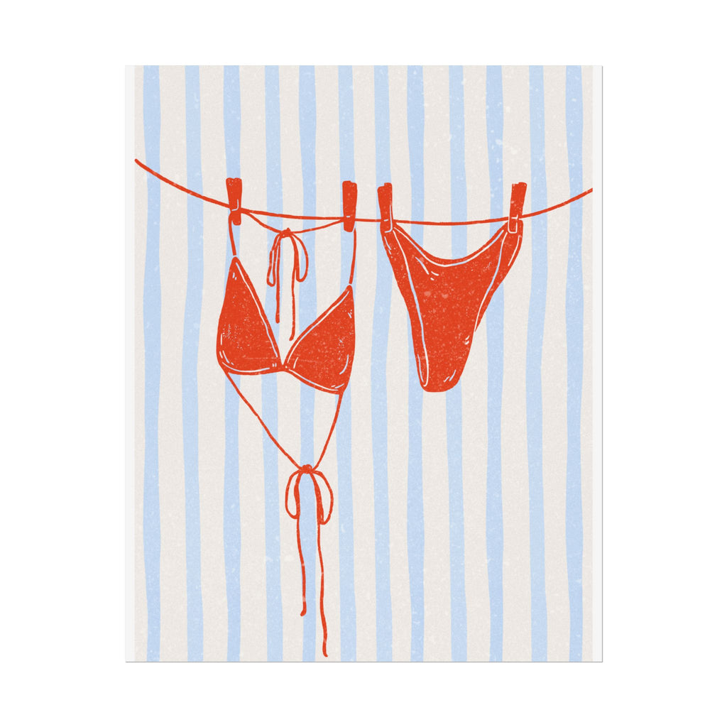 Red Bikini Wall Art  - Rolled Posters