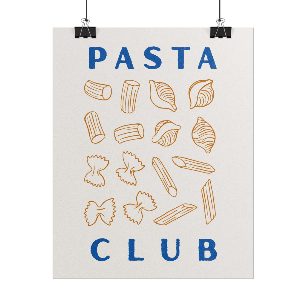 Pasta Club Rolled Poster