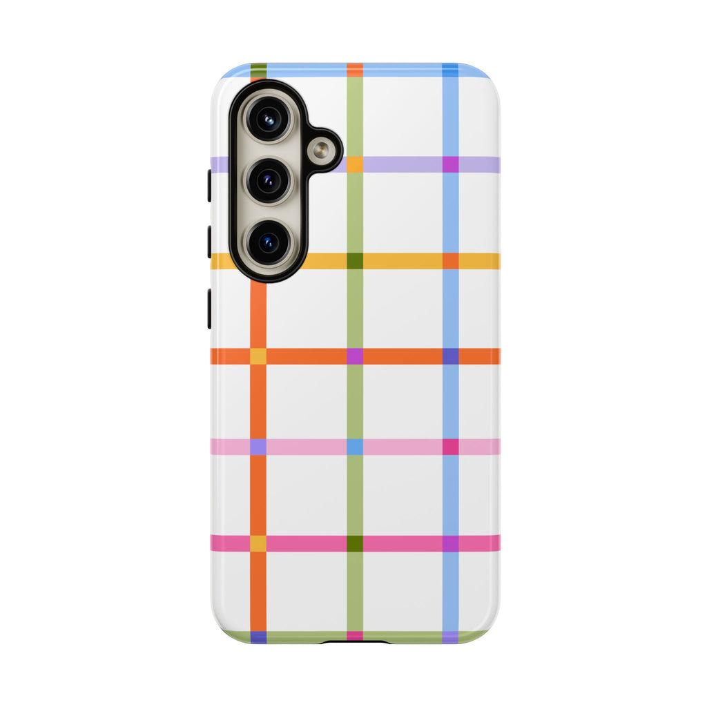 Colorful Plaid Tough Phone Case
