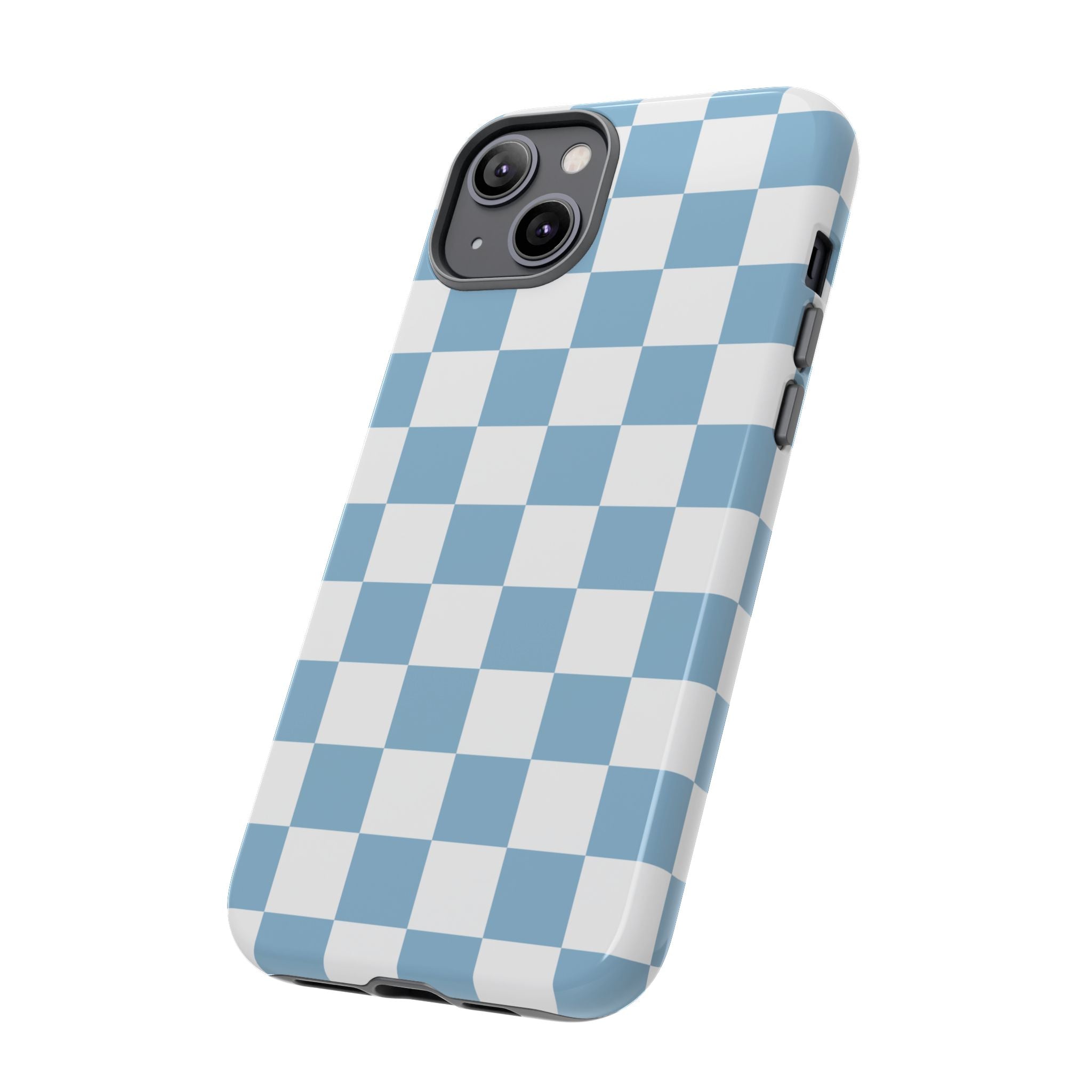 Blue Checkerboard Tough Phone Case