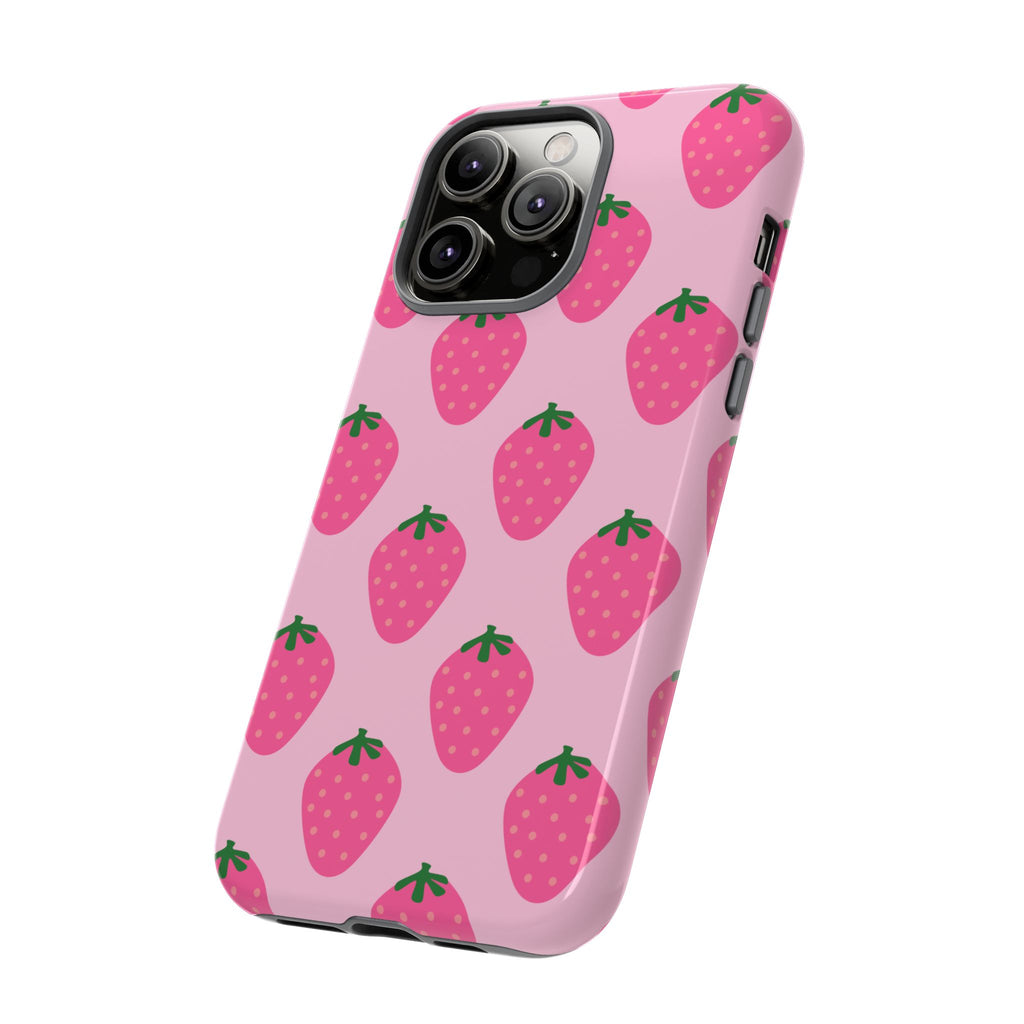 Pink Strawberry Phone Case