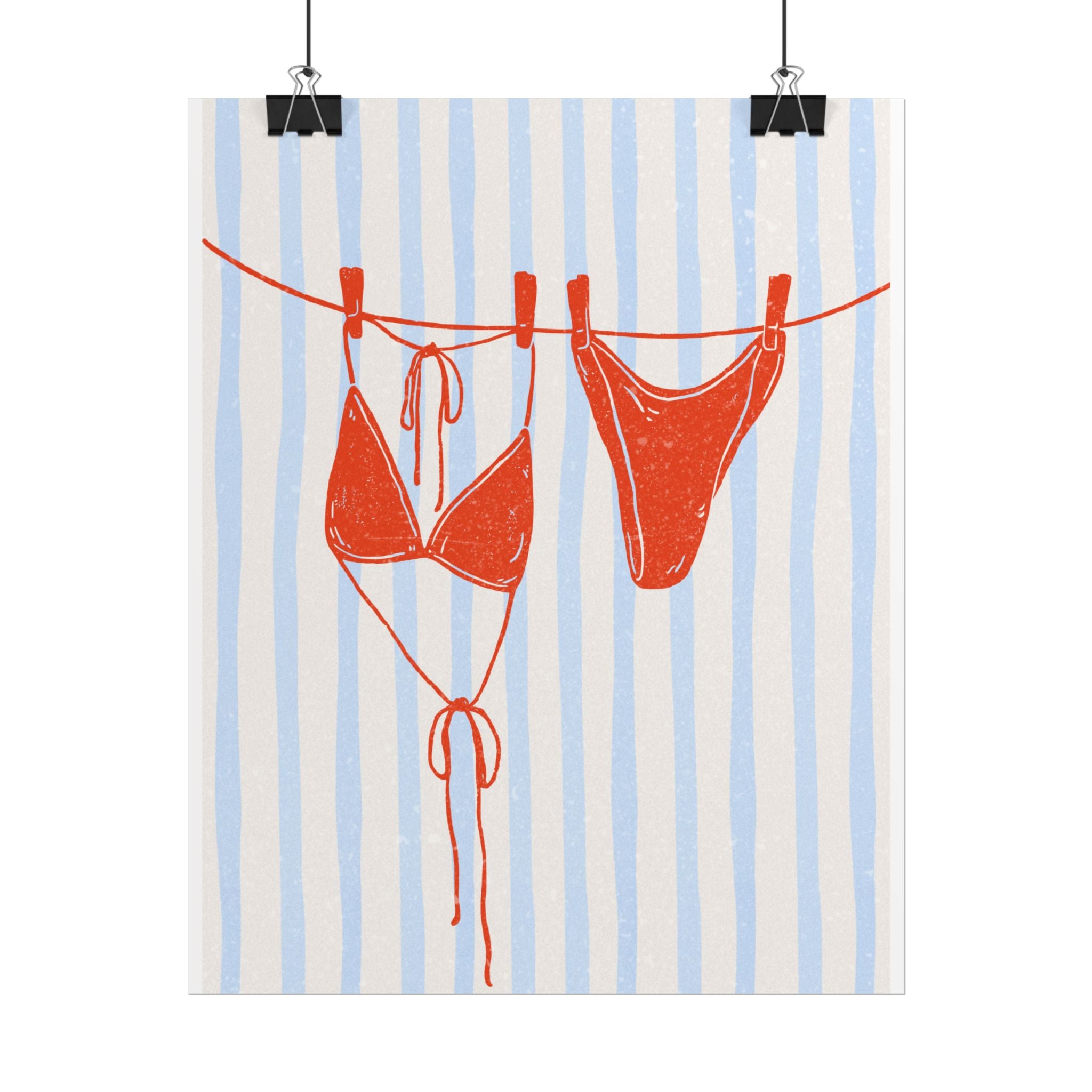 Red Bikini Wall Art  - Rolled Posters