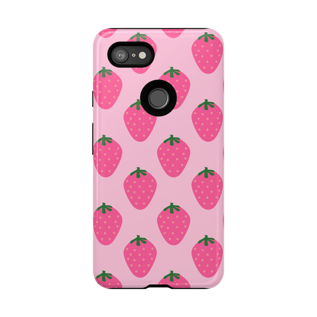 Pink Strawberry Phone Case