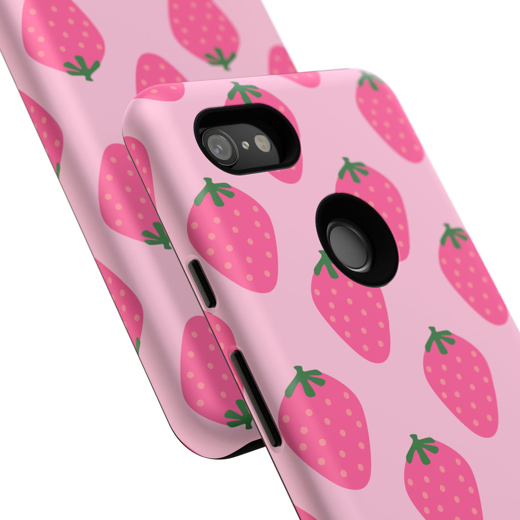 Pink Strawberry Phone Case