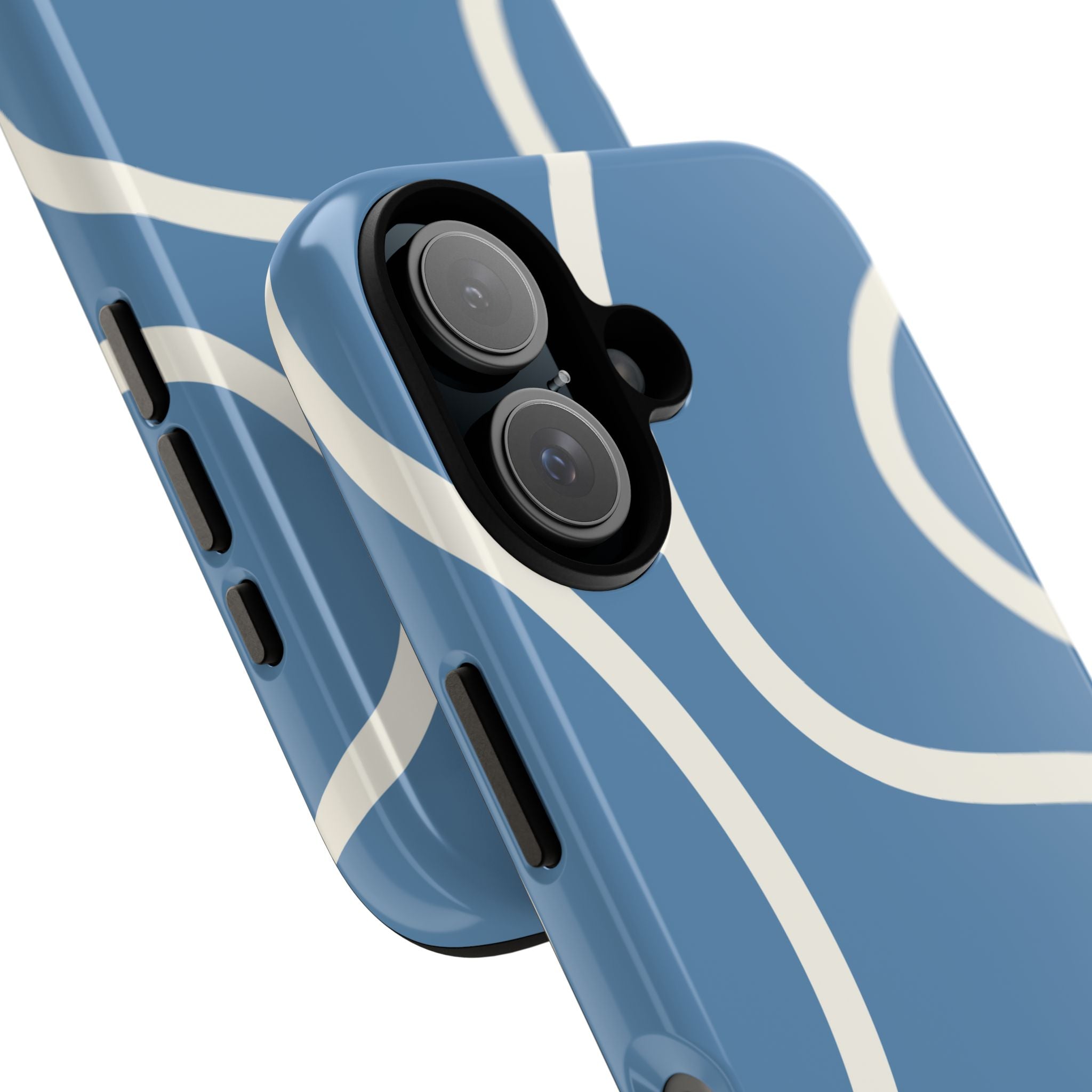 Blue Wavy Abstract Phone Case
