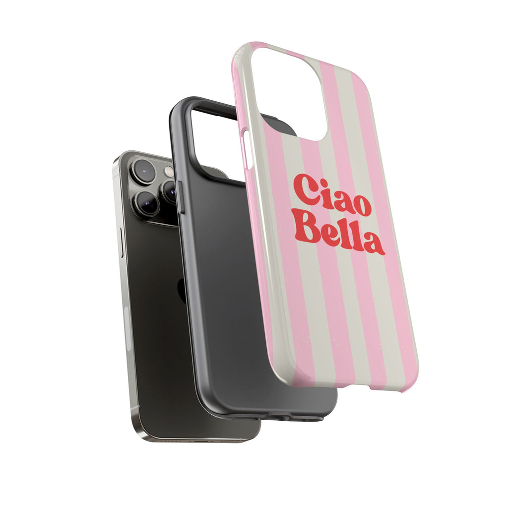 Pink Stripe Ciao Bella Phone Case