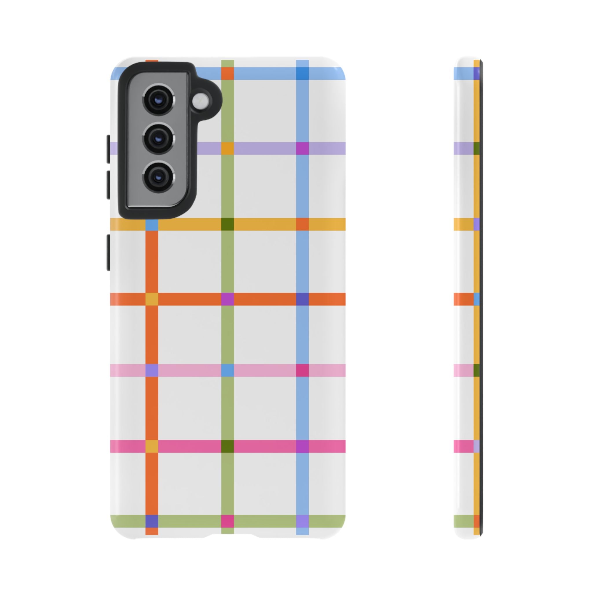 Colorful Plaid Tough Phone Case