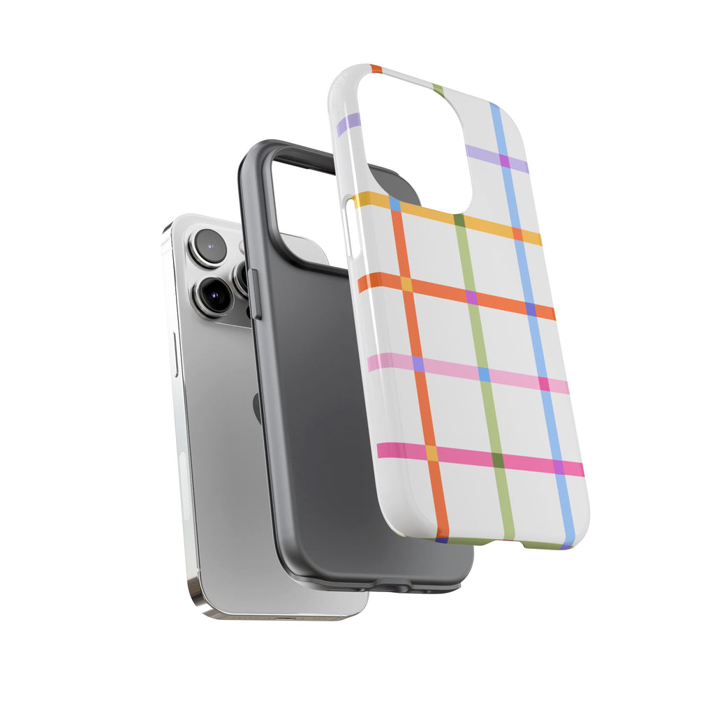 Colorful Plaid Tough Phone Case