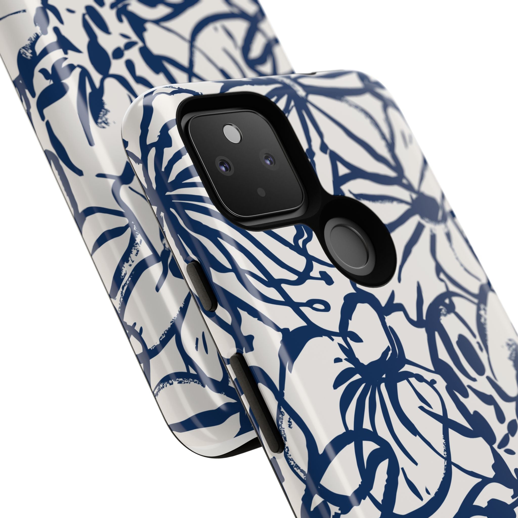 Navy Floral Phone Case