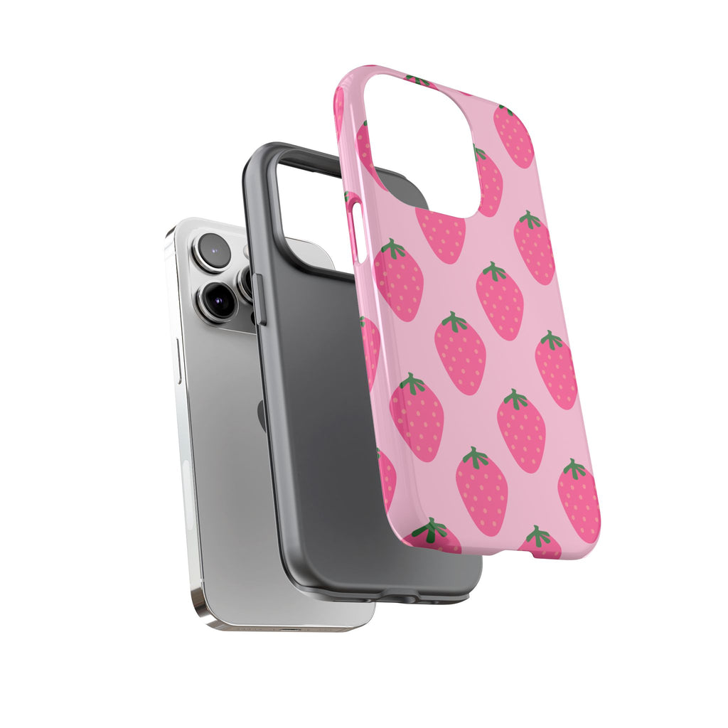 Pink Strawberry Phone Case