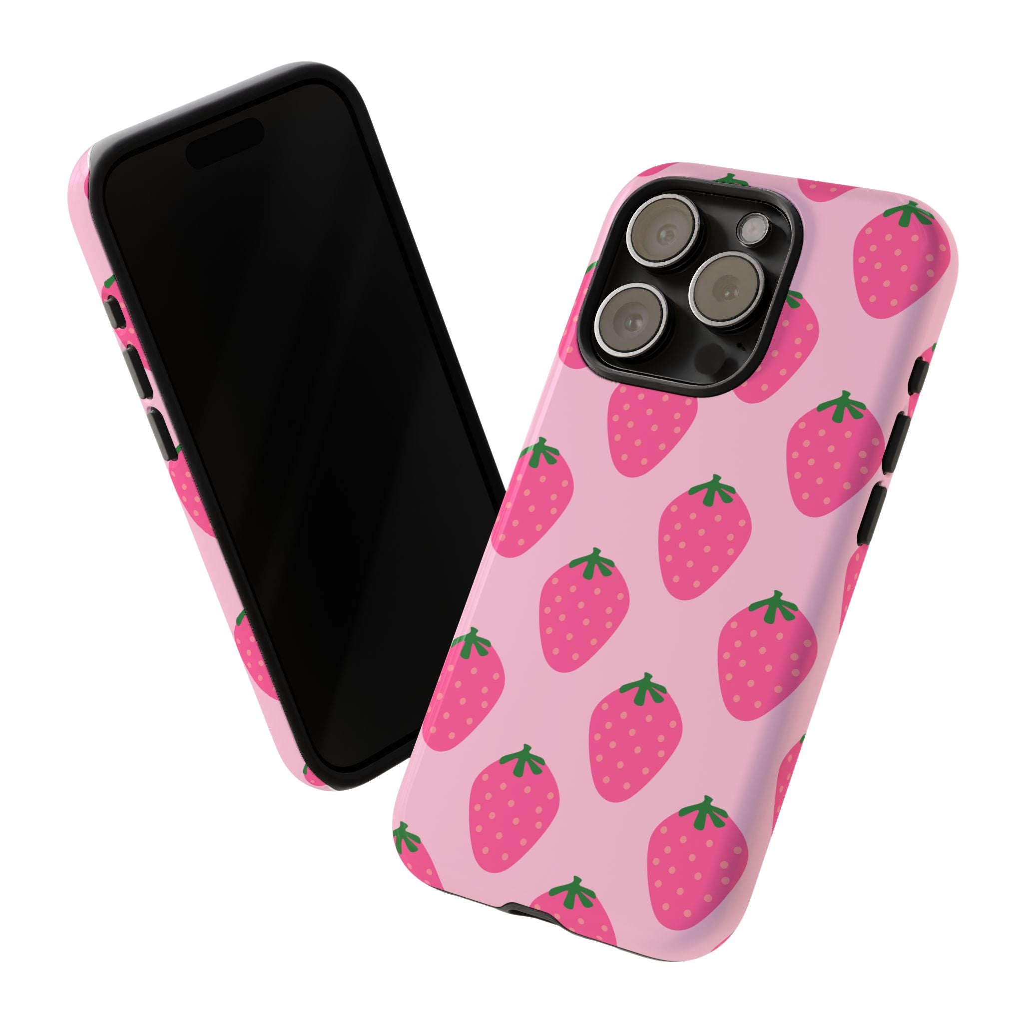 Pink Strawberry Phone Case