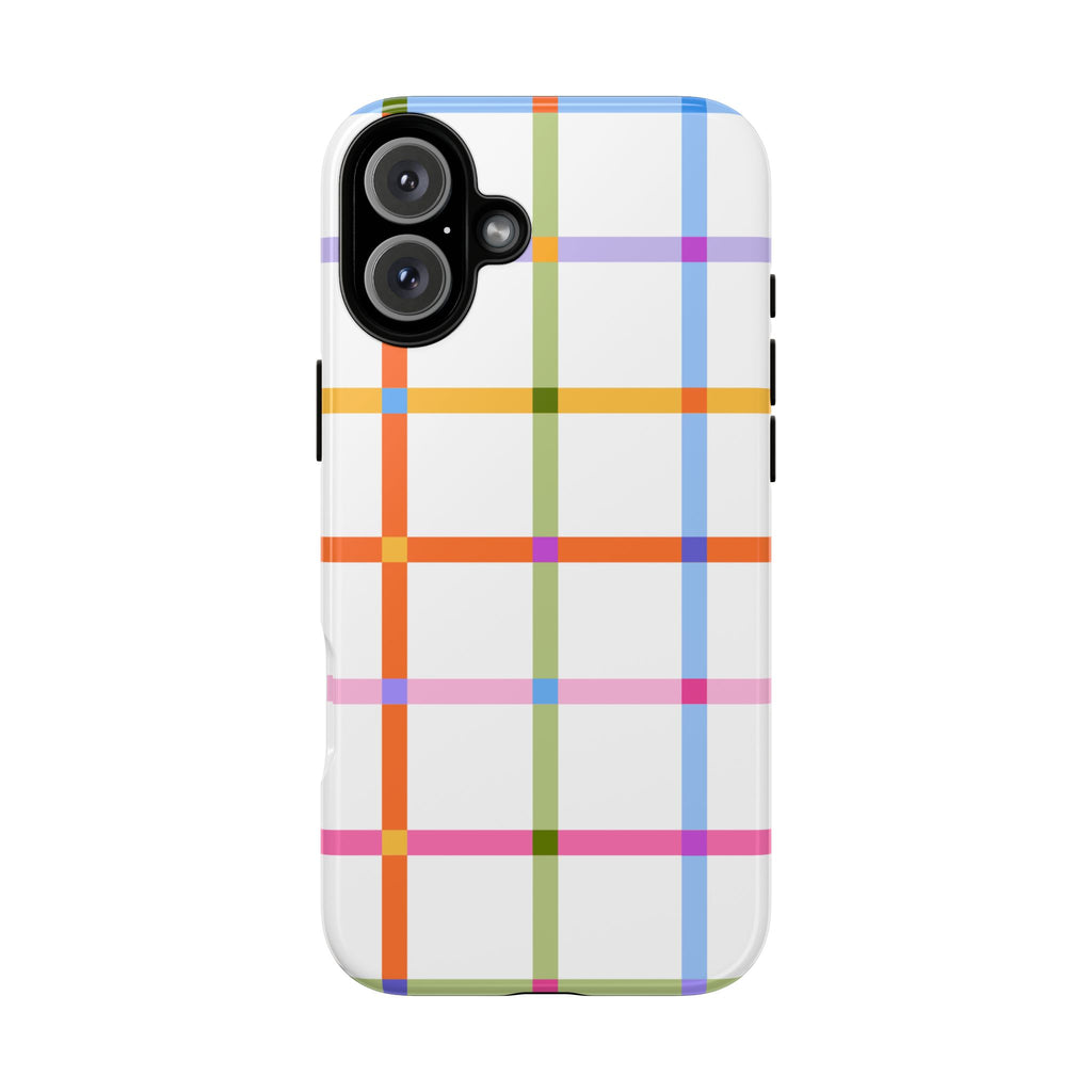 Colorful Plaid Tough Phone Case