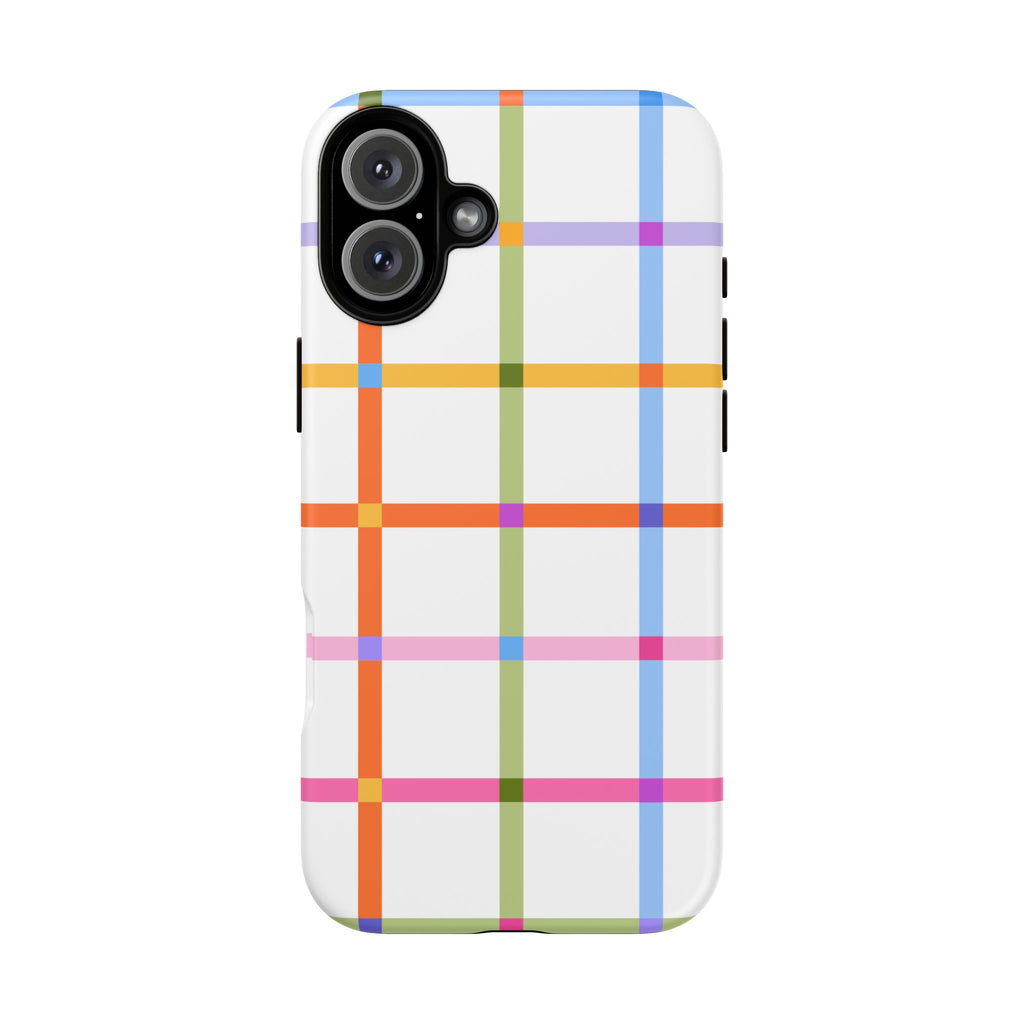 Colorful Plaid Tough Phone Case