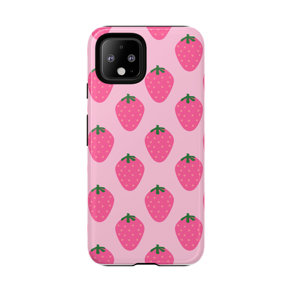Pink Strawberry Phone Case