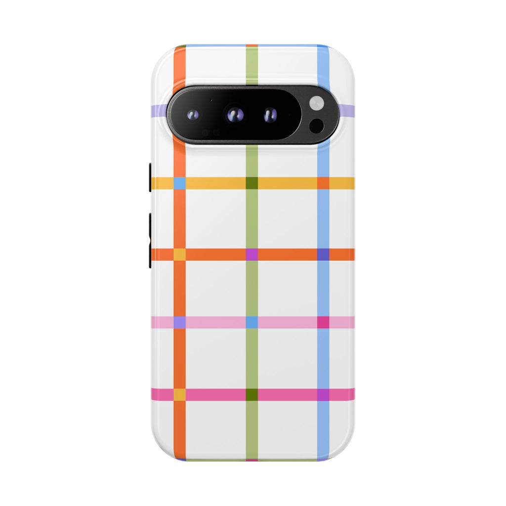 Colorful Plaid Tough Phone Case