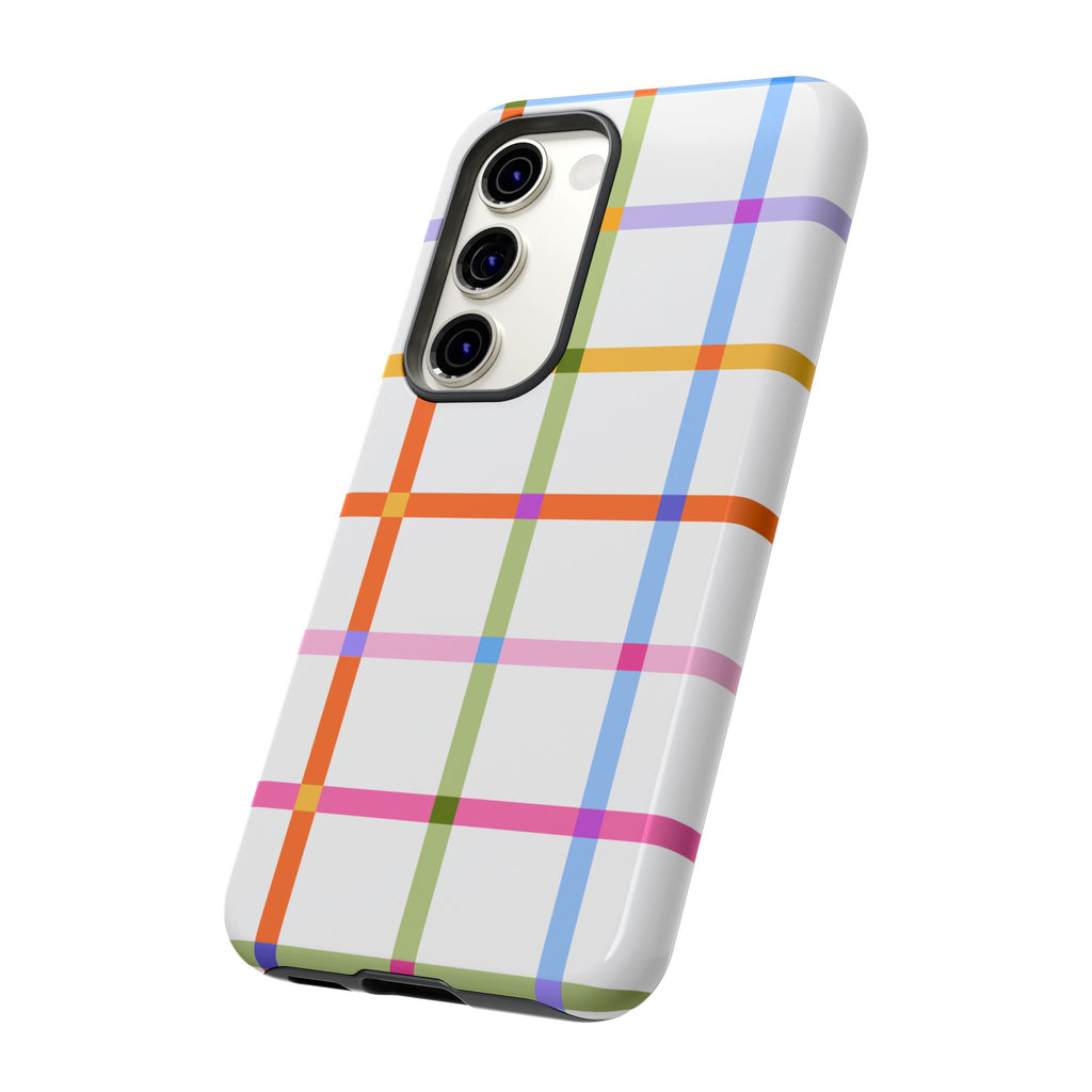 Colorful Plaid Tough Phone Case