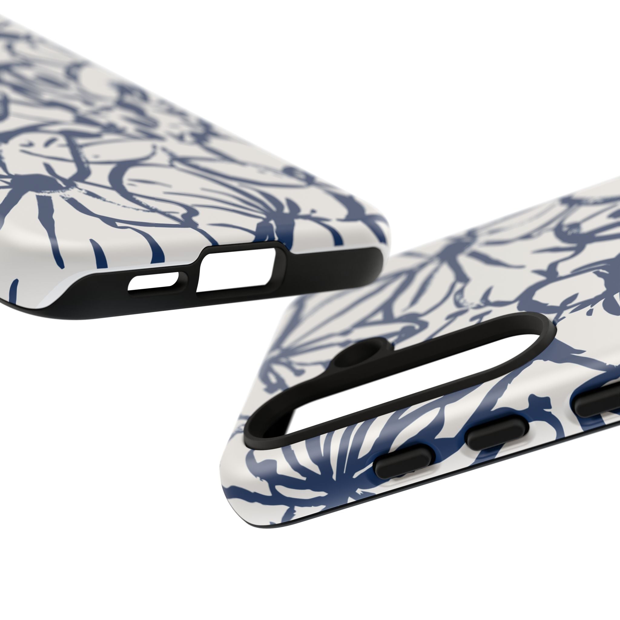 Navy Floral Phone Case