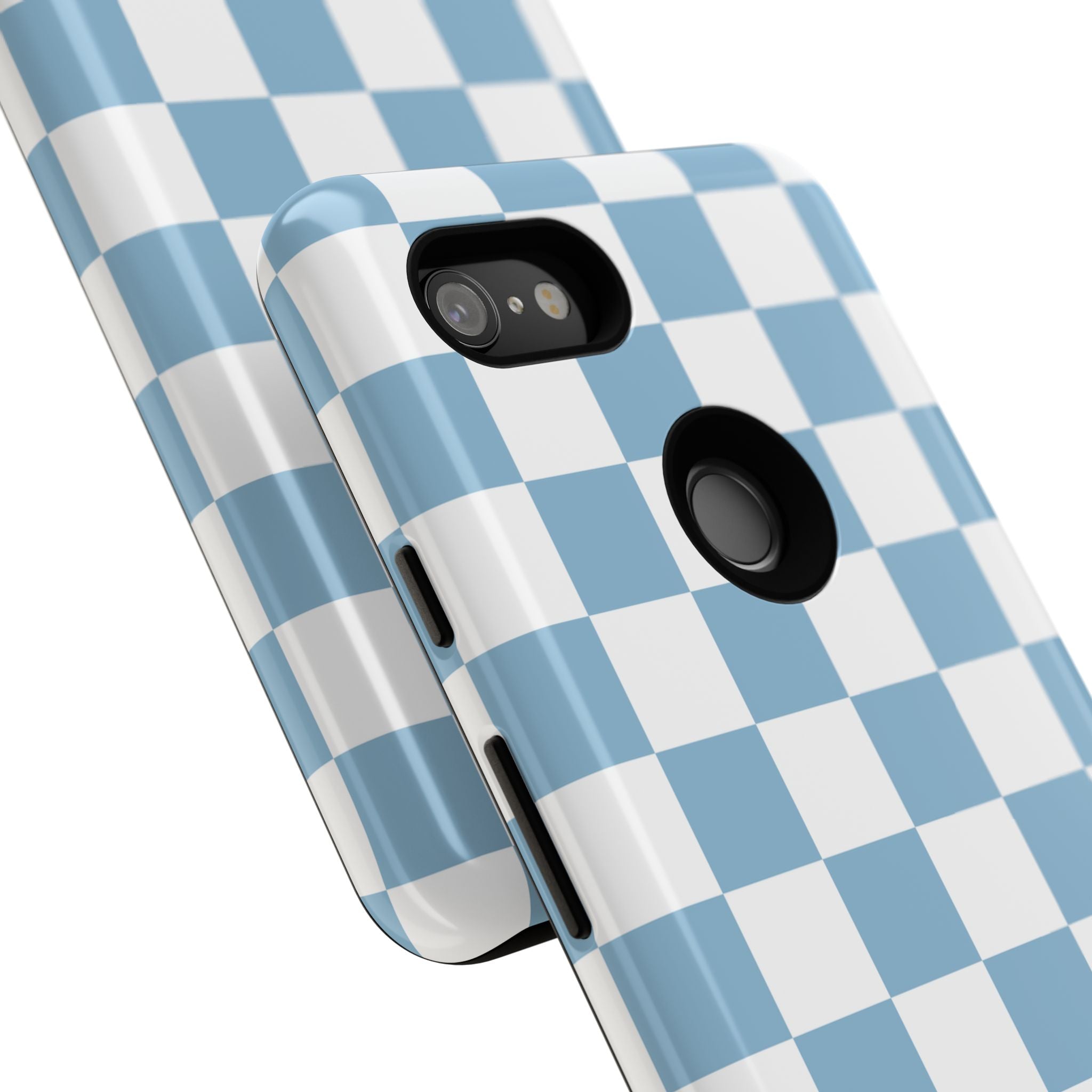 Blue Checkerboard Tough Phone Case