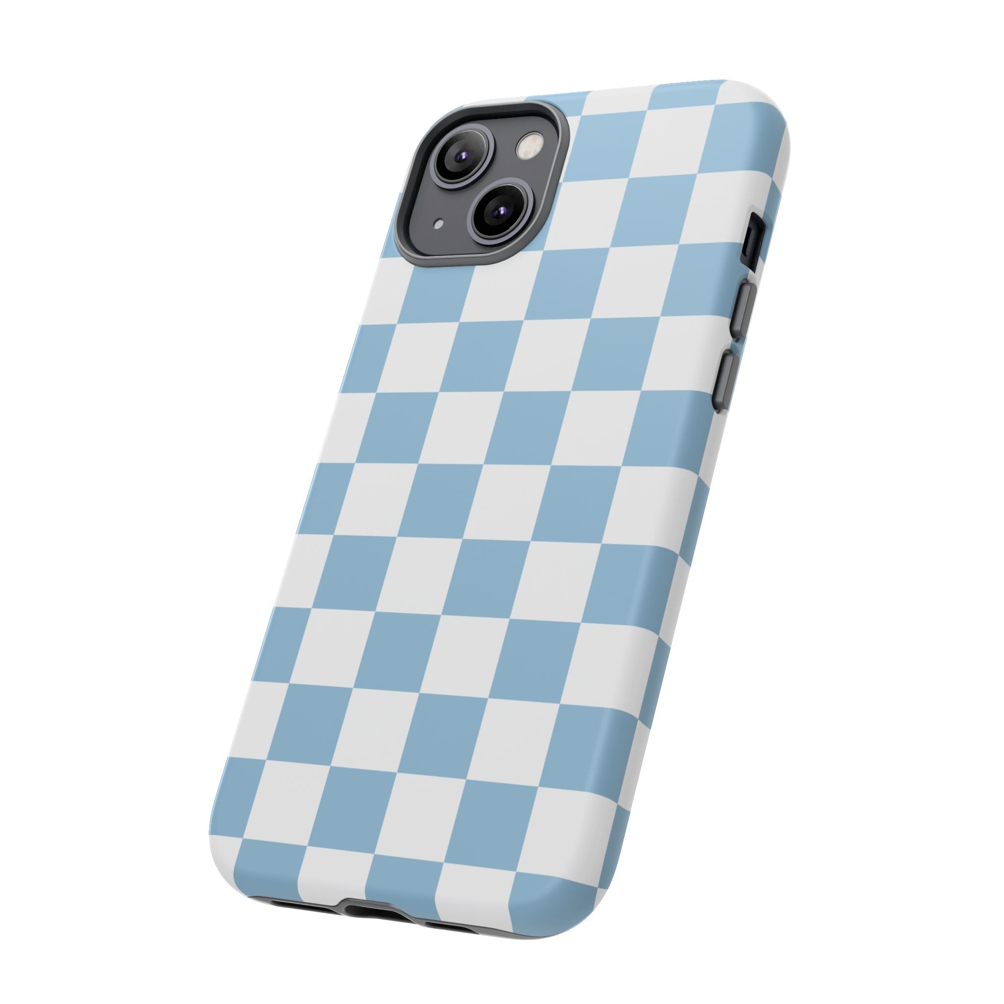 Blue Checkerboard Tough Phone Case