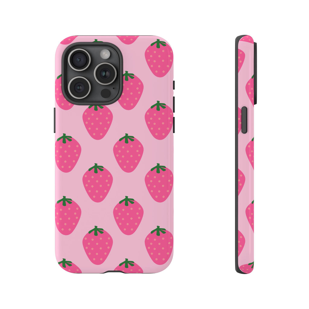 Pink Strawberry Phone Case