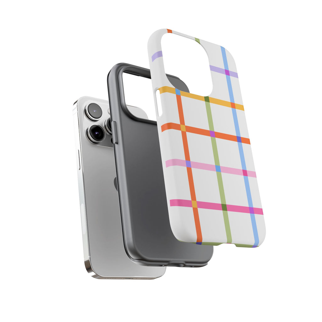 Colorful Plaid Tough Phone Case