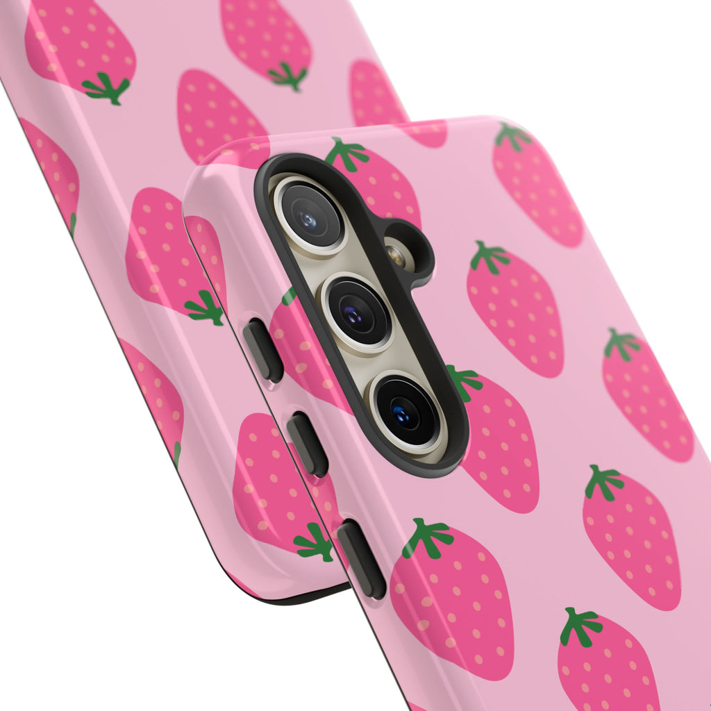 Pink Strawberry Phone Case