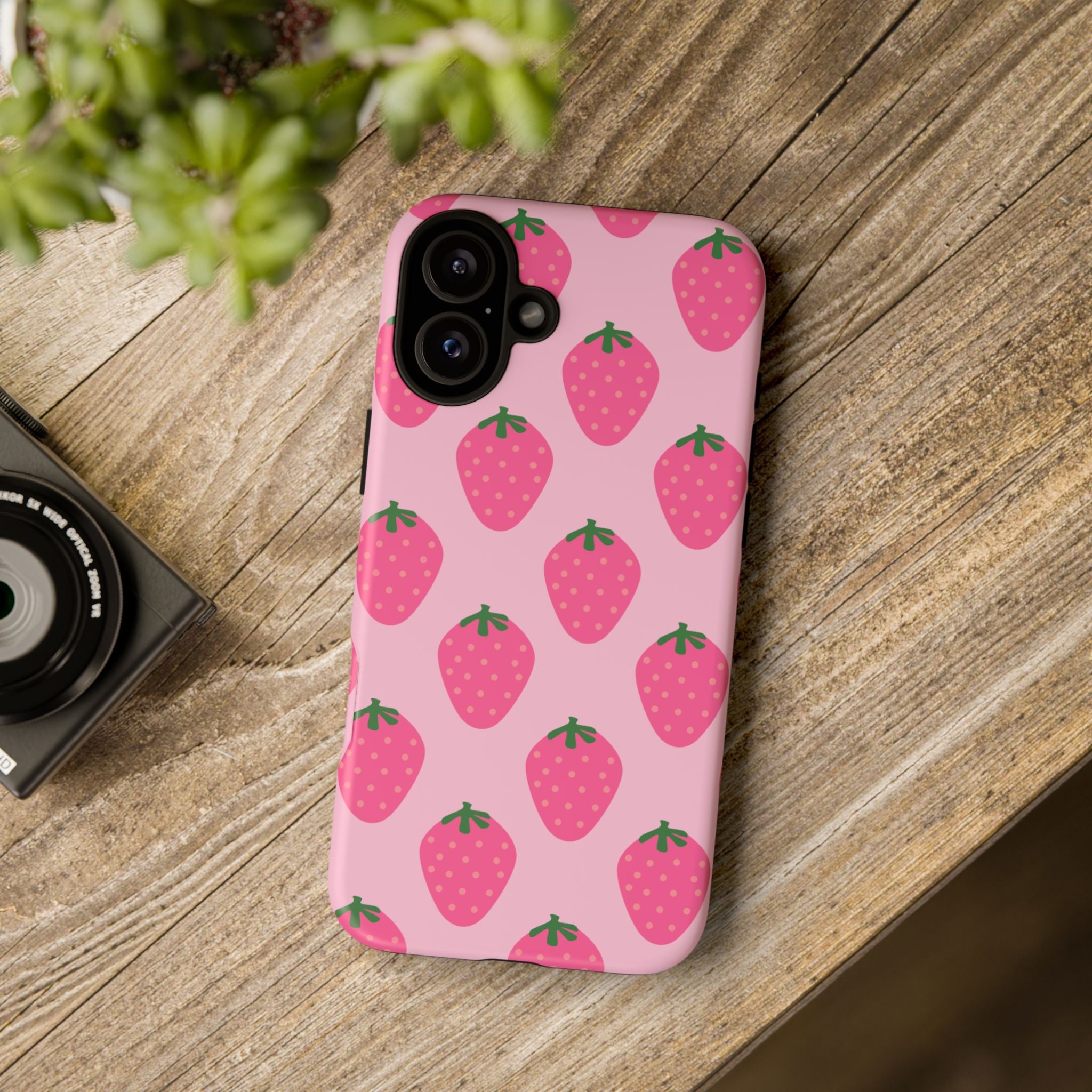 Pink Strawberry Phone Case