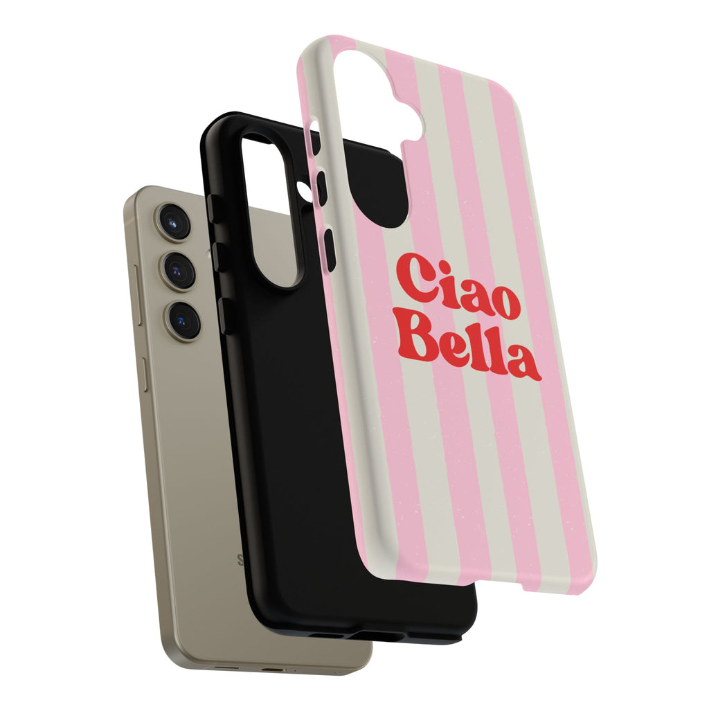 Pink Stripe Ciao Bella Phone Case