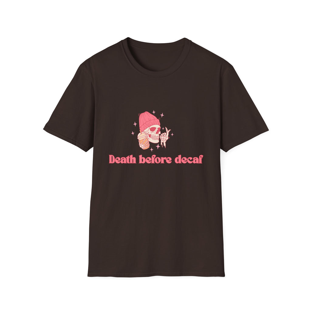Death Before Decaf Graphic T-Shirt